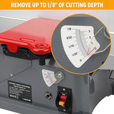 Hoteche 6-Inch Spiral Benchtop Jointer - 10.6-Amp Wood Jointer Machine Hoteche