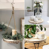 ZYNERY 3 Pcs Wood Slices for Centerpieces 13-15 Inches, Unfinished Wood Rounds Rustic Wedding Decor, Natural Paulownia Wood Centerpieces for Tables, ZYNERY