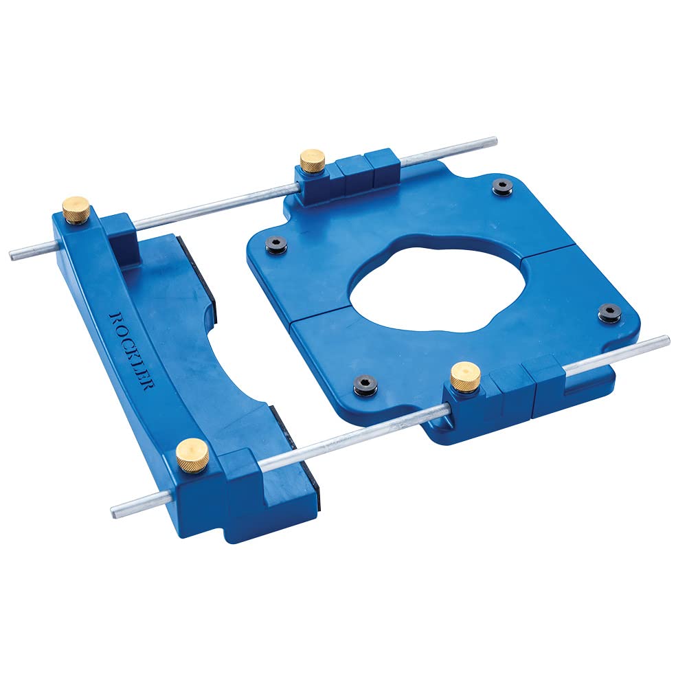 Edge Guide for Rockler Drill Guide - Edge Cutting Guide for Dog Holes, Shelf Pin Holes, Shaker Pegs – Plastic w/Structural Ribbing Drill Accessories ROCKLER