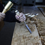 6 Piece Wood Chisel Set Woodworking Chisel Kit with Chrome-Vanadium Steel and hornbeam Handles, Premium Wooden Case for Carpenter Craftsman Gift for MKC