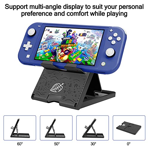 Switch Lite Accessories Bundle, Kit with Carrying Case,TPU Case Cover with Screen Protector,Charging Dock,Playstand, Game Card Case, USB Cable, - WoodArtSupply