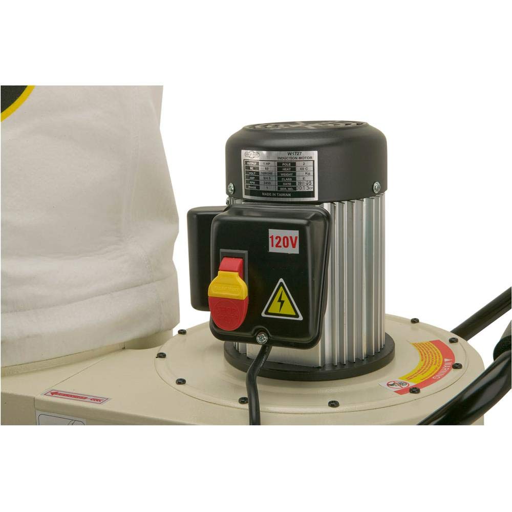 SHOP FOX Portable W1727 1 HP Dust Collector - WoodArtSupply