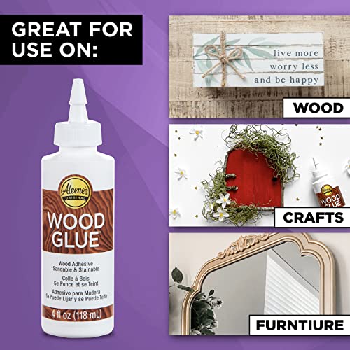 Aleene's 4oz Wood Glue, 4 fl oz-1 Pack Aleene's