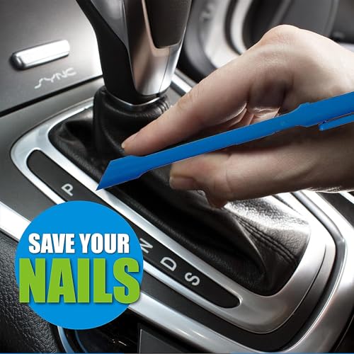Scrigit Scraper Wide Blade No-Scratch Plastic Scraper Tool, 3 Pack - The Handy Multi-Use Scraping Tool for Removing Food, Labels, Stickers, Paint, Scrigit