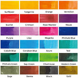 Mont Marte Drawing Ink Colors Signature 24pc x 0.24 US fl.oz (7ml), Art Set Includes Vibrant Ink Colors, for Illustration, Calligraphy, Scrapbooking. MONT MARTE