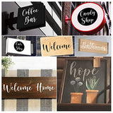 Letter Stencils for Painting on Wood - 46 Pack Large Alphabet Stencil Templates with Numbers and Signs, Reusable Letters and Numbers Stencils in 4 REOLAN