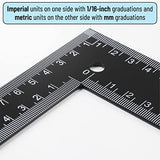 Mr. Pen- Carpenter Square, Framing Square, 8 inch x 12 inch , Carpenters Square , Right Angle Ruler, Framing Tools, L Shape Ruler, Metal Square, Mr. Pen