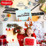 PANDAFLY Calligraphy Pens, 10 Size Calligraphy Pens for Writing, Hand Lettering, Art Drawing, Sketching, Scrapbooking, Journaling, Calligraphy Brush PANDAFLY