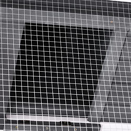 PawHut 69" Chicken Coop Wooden Chicken House, Rabbit Hutch Pen, Outdoor Backyard Poultry Hen Cage with Run with Nesting Box, Removable Tray, Asphalt PawHut