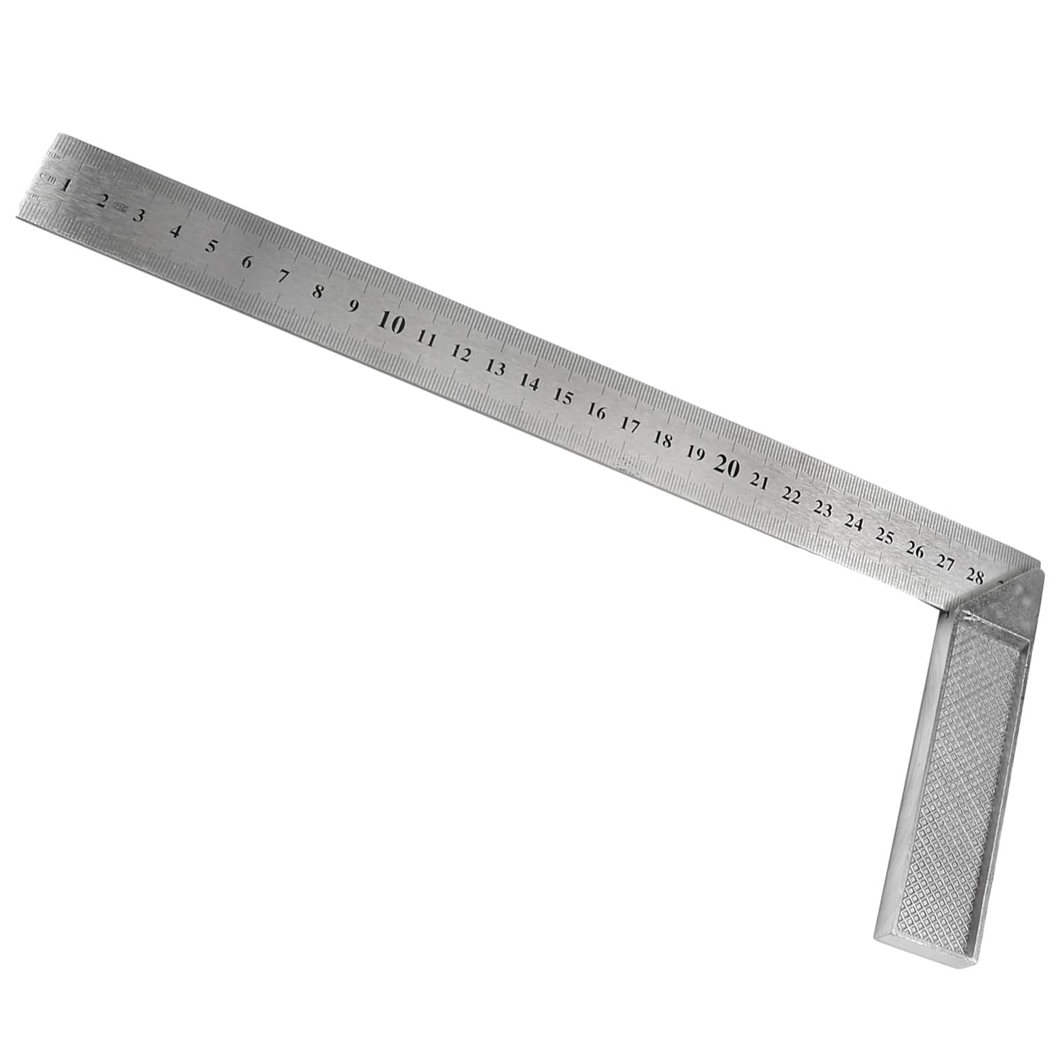 Auniwaig 300mm Stainless Steel Metric Framing L Square Right 90 Degree Angle Ruler Thicken Try Square Ruler Tools for Carpenter Engineer Auniwaig