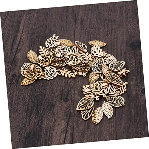 COHEALI 50pcs Wooden Gift Tag Unfinished Wood Shapes Wood Cutouts to Paint Wooden Craft Shapes Wood Cutouts for Crafts Wood Cutout Shapes Wooden COHEALI