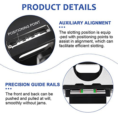 Mortising Jig and Loose Tenon Joinery System 2 in 1 Invisible Fastener Slotting Bracket Compact Router Attachment Woodworking Slotting Locator for - WoodArtSupply