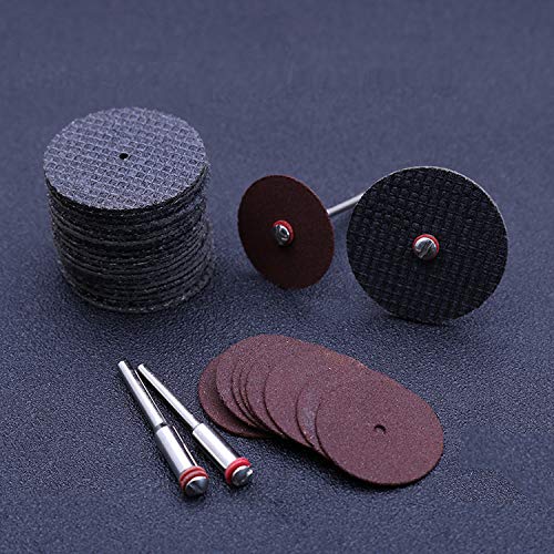 Cutting Discs Wheel Set for Dremel Rotary Tool Accessories, HSS Circular Saw Blades Diamond Resin Cutting Wheel Kit with 1/8" Mandrels for Wood IELEK