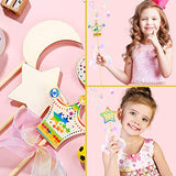 Wooden Dowel Dods Wood Dowels for Crafts, 6 PCS 3/4 x 15" Round Macrame Wooden Sticks for Crafting, Unfinished Hardwood Sticks for Arts and DIYers, Coowayze