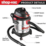 Shop-Vac 5 Gallon 4.5 Peak HP Wet/Dry Vacuum, Stainless Steel Tank, Portable Shop Vacuum with Attachments for Jobsite, Garage & Workshop. 5989300 Shop-Vac