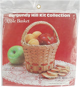 Commonwealth Basket Burgundy Hill Basket Kit, Apple Basket 6"X6"X9" Commonwealth Basket