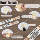 11 PCS Wooden Burning Paste Kit，4 OZ Marker Paste for Wood Burn Set, Burning Markers on Wood Surface, Accurately & Easily Burn Designs on Wood, EIGTWEN