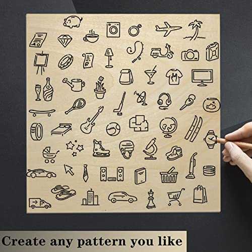 GDGDSY Basswood Sheets 12 x 12 Inch Unfinished Balsa Wood Sheets for Laser Cutting, Drawing Painting, Wood Engraving, etc.(10 PCS) GDGDSY