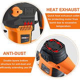 SHIELDPRO 1-1/4 Inch SDS-Plus 13 Amp Rotary Hammer Drill Heavy Duty, Safety Clutch 3 Functions with Vibration Control,Including Grease, Flat Chisels, SHIELDPRO