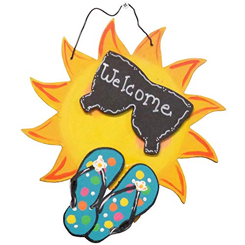 Sun Cutout Unfinished Wood Outdoors Summer Decor Door Hanger MDF Shape Canvas Style 1 Diverse Woodworking