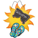 Sun Cutout Unfinished Wood Outdoors Summer Decor Door Hanger MDF Shape Canvas Style 1 Diverse Woodworking