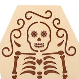 Yardwe Unfinished Wood Coffin Unfinished Wood Funeral Coffins Wooden Keepsake Urn Box Pet Cremation Urns Handcarved Decorative Memorial Urn for Yardwe