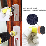160Pcs 1inch Sanding Discs Hook and Loop 60 to 10000 Wet Dry Sandpaper with 1/8" Shank Backing Pad,Hand Sanding Block,Sponges Polishing Pads and CTPICXM