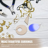 MILISTEN 1 Set Wooden Blank Earrings Wood Stud Earrings Unfinished Wooden Earrings Blanks Wooden Dangle Pendants Material erings Wood Earrings Milisten