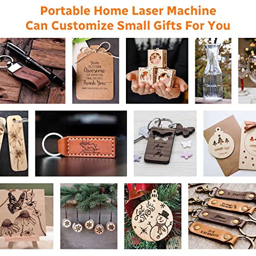 Laser Engraver WAINLUX K6 Pro, 3000mW Laser Engraving Machine, 0.05mm Accuracy, BT Connection Portable Mini Laser Cutter Engraver Tool for Wood Vinyl WAINLUX