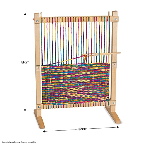 Melissa & Doug Wooden Multi-Craft Weaving Loom (Arts & Crafts, Extra-Large Frame, Frustration-Free Packaging) - WoodArtSupply