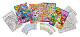 Crayola Uni-Creatures & Cosmic Cats Coloring Book Set - 2 Pack (96pgs), Animal Sticker Sheet, Metallic Crayons & Glitter Crayons Crayola