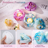 LET'S RESIN Jar Resin Molds Silicone, Mushroom Resin Jar Mold with Lid, Silicone Molds for Epoxy Resin, Epoxy Molds Silicone for Christmas Gifts, LET'S RESIN