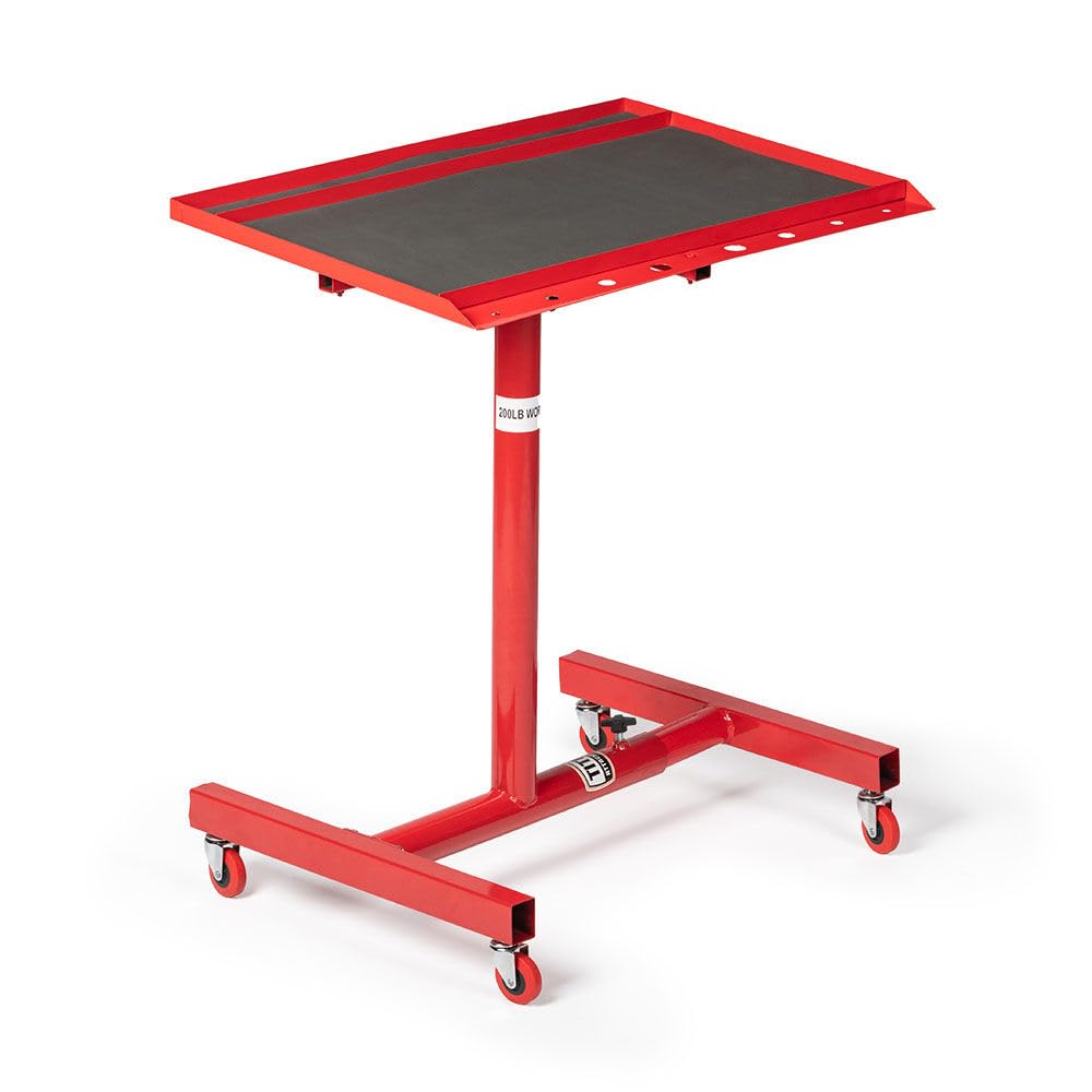 Titan Distributors Inc Adjustable Rolling Work Table with Tool Drawer Workstation for Shops Garages and Warehouses Titan Distributors Inc