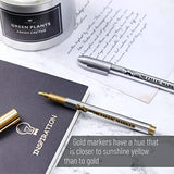 Mr. Pen- Metallic Paint Markers, 6 Pack, Silver and Gold, Silver Paint Marker, Gold Ink Pen, Silver Pen, Silver Markers Permanent Metallic, Silver Mr. Pen
