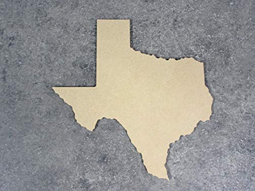 Big Texas State Cutout - 3 Pack - 1/4'' MDF - WoodArtSupply