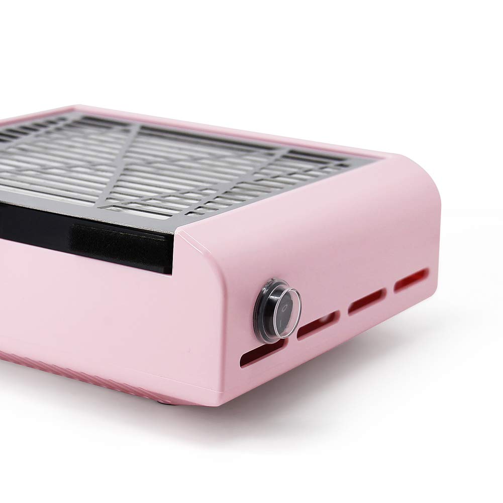 AONOLOVO Nail Dust Collector Machine, Upgraded Powerful Nail Vacuum Suction Fan Dust Extractor Manicure Tool for Acrylic Nail Poly Nail Extension Gel AONOLOVO