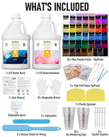 Nicpro 2 Gallon Crystal Clear Epoxy Resin Kit, Casting and Coating Resin Supplies for Art Craft Tabletop, Jewelry Making, Molds, Bar Top with 36 Mica Nicpro