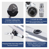 Long Handle Pneumatic Cut Off Tool 3-inch 18000RPM Air Cut-Off Tool Extended Cutting Tool Kaibrite