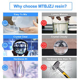 Epoxy Resin, 32OZ Crystal Clear Epoxy Resin Kit for Beginners - Not Yellowing and No Bubble Self Leveling for River Table Tops, Jewelry Making, DIY, MTBJZJ
