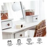 ARTIBETTER 2Pcs jewelry box necklace packing box child earring storage organizer jewelry dining table soap flower decorate wedding treasure chest for ARTIBETTER