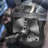 VEVOR 3-Jaw Lathe Chuck, 8'', Self-Centering Lathe Chuck, 0.16-8 in/4-200 mm Clamping Range with T-key Fixing Screws Hexagon Wrench, for Lathe 3D VEVOR