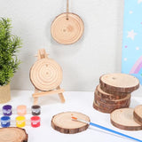 Operitacx 25pcs Unfinished Natural Wood Slices Wooden Circles Natural Wood Slices for Crafts Wooden Discs for Crafts Natural Wood Slices for DIY Operitacx
