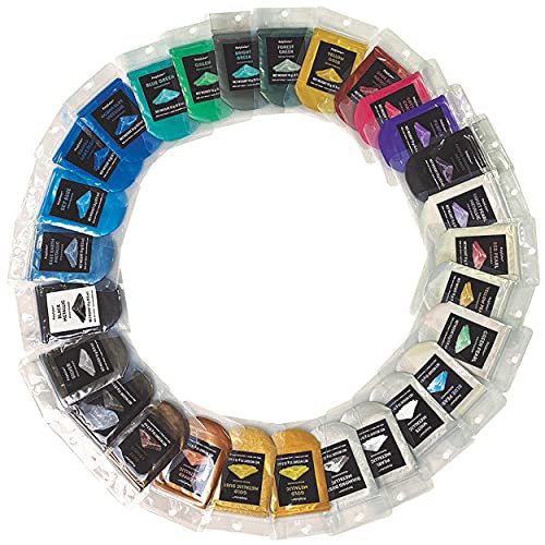 White Metallic Powder (PolyColor) - Mica Powder for Epoxy Resin Kits, Casting Resin, Tumblers, Jewelry, Dyes, and Arts and Crafts! Color Pigment Stone Coat Countertops