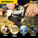GRAFF Premium Wood Carving Disc 4 1/2 Inch for Angle Grinder - Shaping and Grinding Wheel for Wood, Drywall, Chipboard, Plastic - Woodworking Angle GRAFF