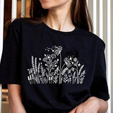 13 Pieces Wildflower Stencils Flower Stencils for Painting Wood, Reusable Spring Floral Field Plants Wild Flower Stencils for Crafts Wall Canvas Huahui