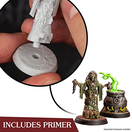 The Army Painter - Gamemaster Wilderness Adventures Paint Set -20 Warpaint 20 x 12 ml, 1 Hard Plastic Snap-Fit Cauldron & Hag Miniature, Acrylic - WoodArtSupply