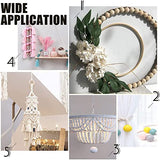 PH PandaHall 500pcs 10mm Wooden Beads, Natural Round Wood Beads Xmas Beads Unfinished Loose Beads Wood Ball Spacer Beads for Macrame Garland PH PandaHall