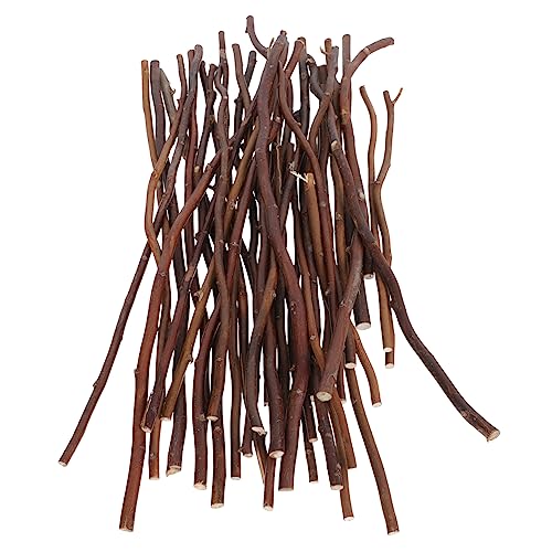 COHEALI 40pcs Branch Home Accessories Wooden Decor Wood Trim Wood Log Branches Craft Sticks Natural Tree Branch Twigs Craft DIY Branch DIY Craft COHEALI