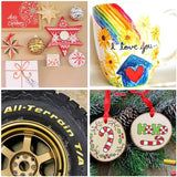 Paint Marker Pens - 12 Colors Permanent Acrylic Markers, Medium Tip, Water Based, Quick Dry, Waterproof Paint Pen Set for Rock, Wood, Plastic, Metal, Overseas