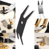 MusicNomad Premium Spanner Wrench with Microfiber Suede Backing (MN224) MusicNomad